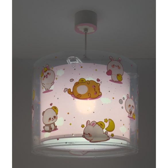 DALBER HANGING LAMP KAWAII FRIENDS PINK 41762MS