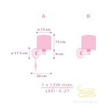 DALBER WALL LAMP FAIRY DREAMS 42499