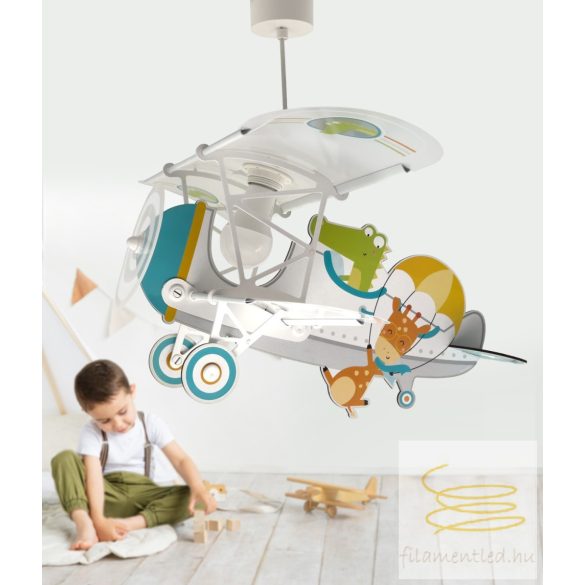 DALBER HANGING LAMP LITTLE PLANE CROCODILE 54542