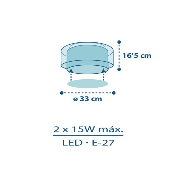 DALBER CEILING LAMP POLICE 60616M