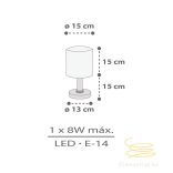 DALBER TABLE LAMP RHINO & CROCO 60621N