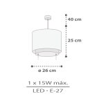 DALBER HANGING LAMP RHINO & CROCO 60622M