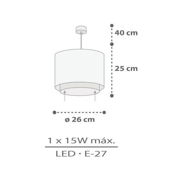 DALBER HANGING LAMP RHINO & CROCO 60622M