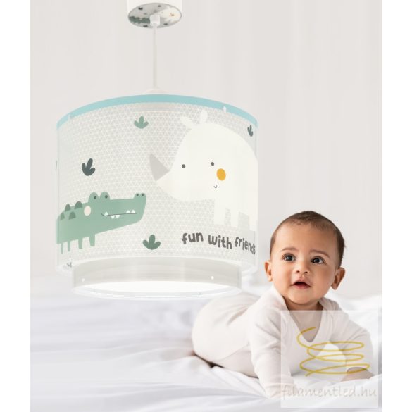 DALBER HANGING LAMP RHINO & CROCO 60622