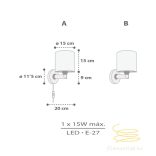 DALBER WALL LAMP RHINO & CROCO 60629