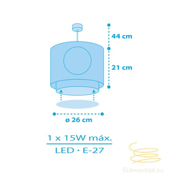 DALBER HANGING LAMP PIRATE ISLAND 60652