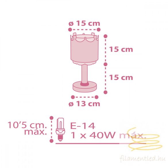 DALBER TABLE LAMP LITTLE QUEEN 61101N