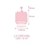 DALBER HANGING LAMP LITTLE QUEEN 61102M