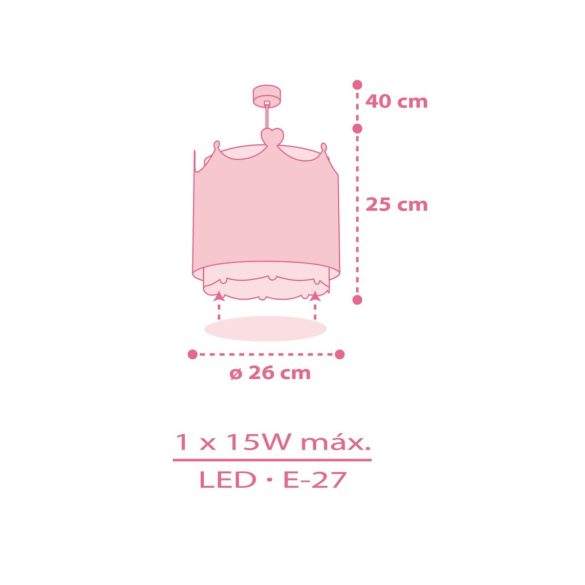 DALBER HANGING LAMP LITTLE QUEEN 61102M