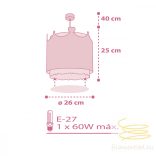 DALBER HANGING LAMP LITTLE QUEEN 61102