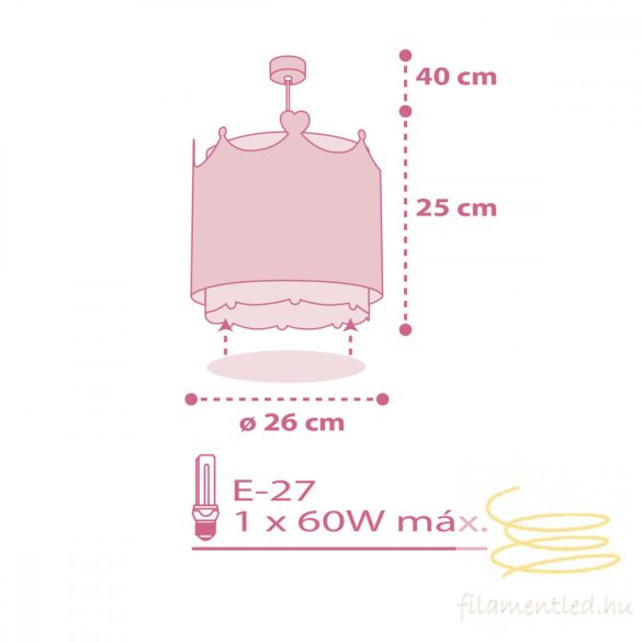 DALBER HANGING LAMP LITTLE QUEEN 61102