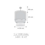 DALBER HANGING LAMP LOVING DEER 61272M