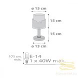 DALBER TABLE LAMP BABY TRAVEL LED 61681N
