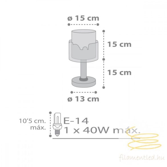 DALBER TABLE LAMP BABY TRAVEL LED 61681N