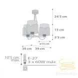 DALBER 3L. HANGING LAMP BABY TRAVEL 61687