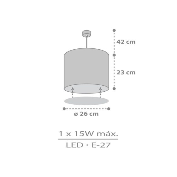 DALBER H. LAMP SWEET DREAMS GREY 62012ME