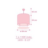 DALBER H. LAMP SWEET DREAMS PINK 62012MS