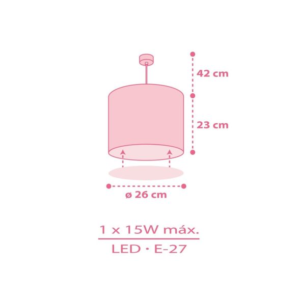 DALBER H. LAMP SWEET DREAMS PINK 62012MS