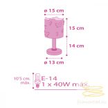 DALBER TABLE LAMP BUTTERFLY 62141