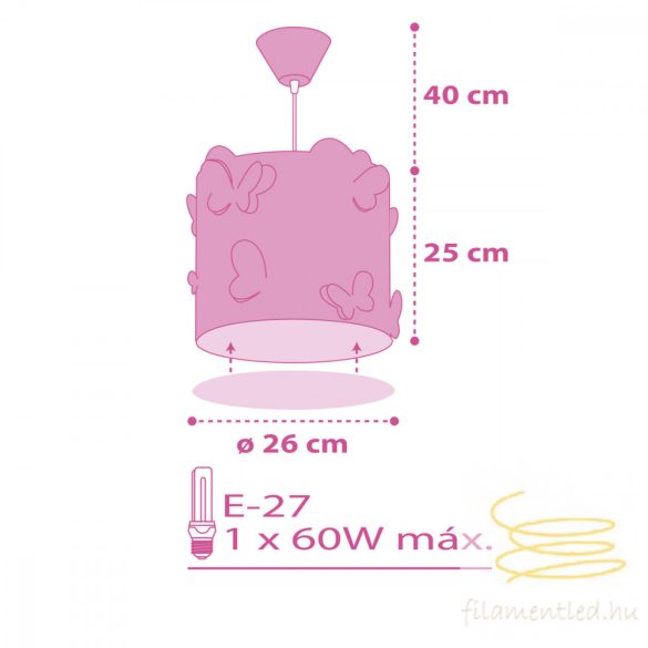 DALBER HANGING LAMP BUTTERFLY 62142