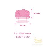 DALBER CEILING LAMP BUTTERFLY 62146