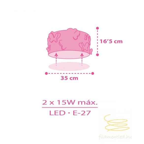 DALBER CEILING LAMP BUTTERFLY 62146