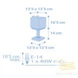 DALBER T. LAMP BABY JUNGLE BLUE LED 63111NT