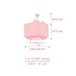 DALBER H. LAMP BABY JUNGLE PINK 63112MS