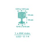 DALBER TABLE LAMP MOONLIGHT GREEN 63231H