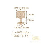 DALBER TABLE LAMP MOONLIGHT BEIGE 63231NB