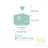 DALBER HANGING LAMP MOONLIGHT GREEN 63232H