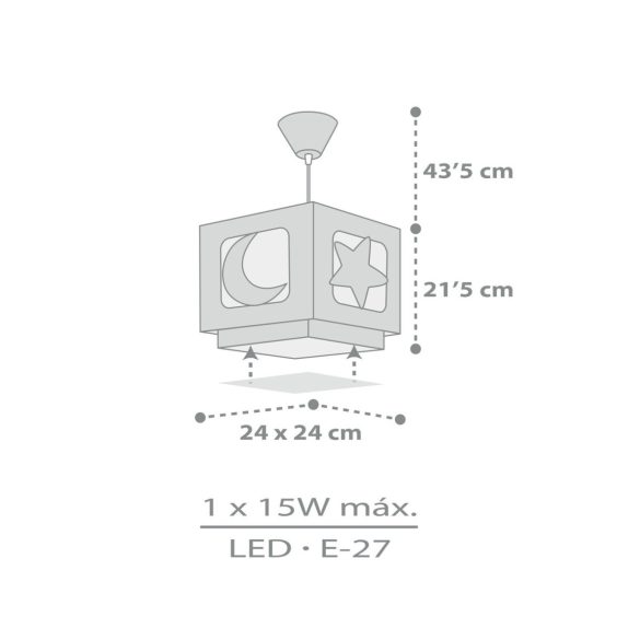 DALBER H. LAMP MOONLIGHT GREY 63232ME
