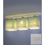 DALBER 3L. CEILING LAMP MOONLIGHT GREEN 63233NH