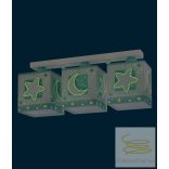 DALBER 3L. CEILING LAMP MOONLIGHT GREEN 63233NH