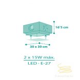 DALBER CEILING LAMP MOONLIGHT GREEN 63236H