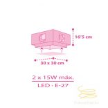 DALBER CEILING LAMP MOONLIGHT PINK 63236S
