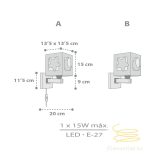 DALBER WALL LAMP MOONLIGHT GREY 63239E