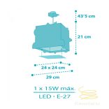 DALBER HANGING LAMP ROCKET 63352M