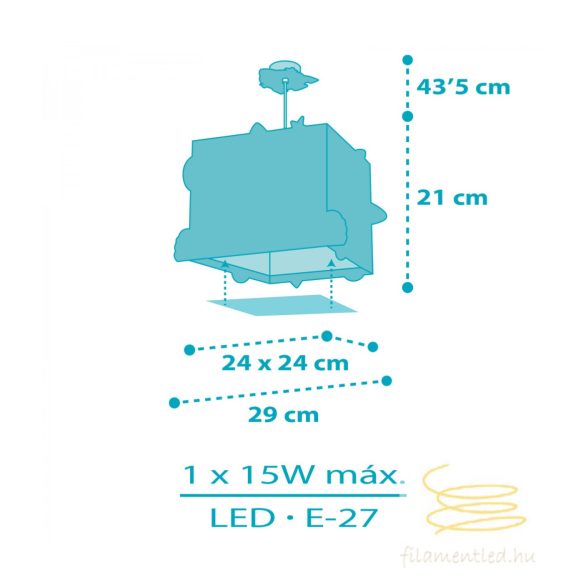 DALBER HANGING LAMP ROCKET 63352M