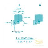DALBER WALL LAMP ROCKET 63359