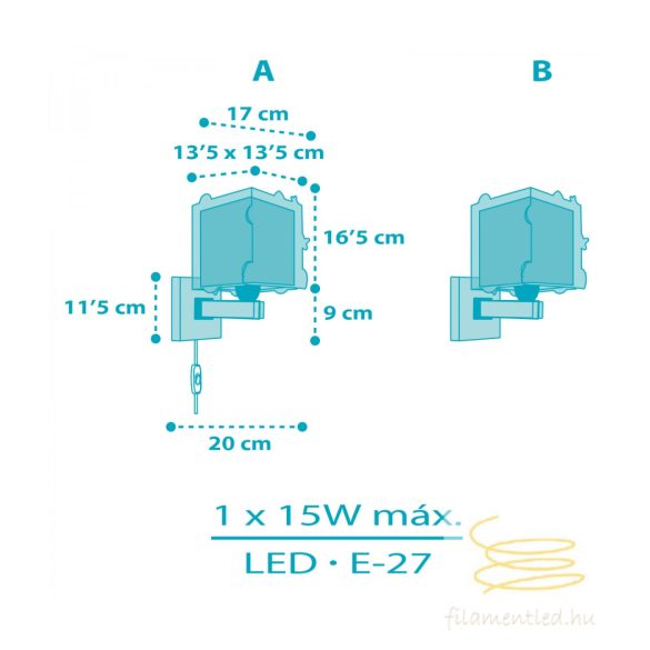 DALBER WALL LAMP ROCKET 63359
