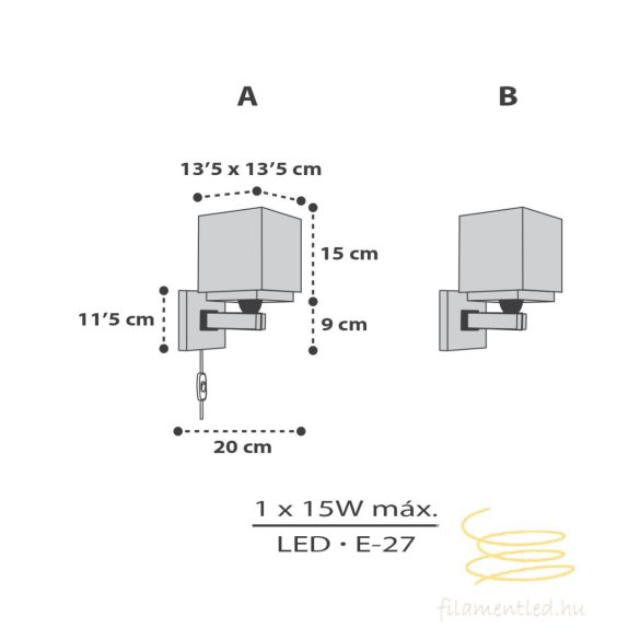 DALBER WALL LAMP LITTLE PIXEL 63379