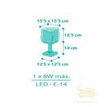 DALBER TABLE LAMP MERMAIDS 63441N