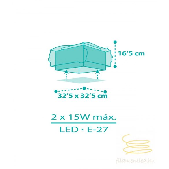 DALBER CEILING LAMP MERMAIDS 63446M