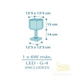 DALBER TABLE LAMP BABY DINOS 63451