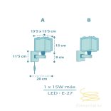 DALBER WALL LAMP BABY DINOS 63459