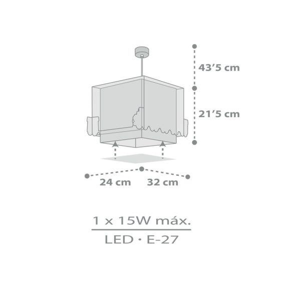 DALBER HANGING LAMP THE NIGHT TRAIN 63532M