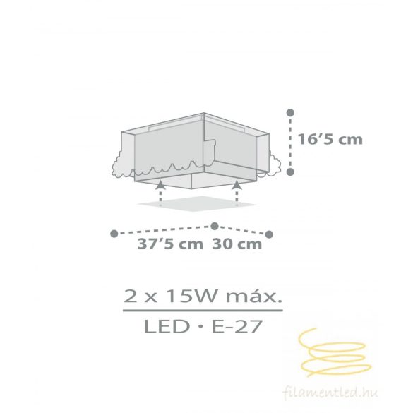 DALBER CEILING LAMP THE NIGHT TRAIN 63536M