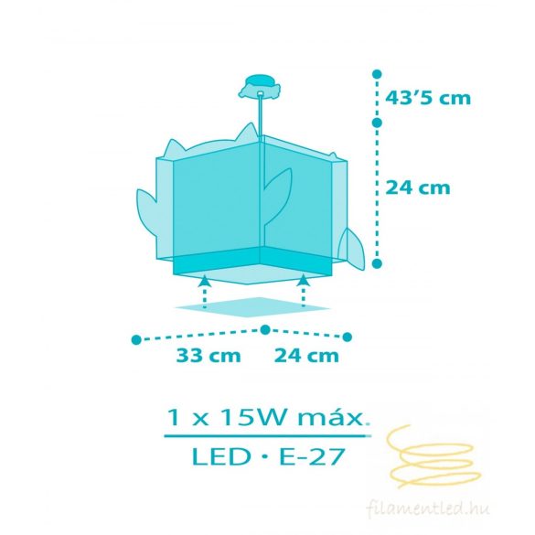 DALBER HANGING LAMP LITTLE OWL 64392M