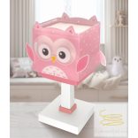 DALBER TABLE LAMP LITTLE PINK OWL 64481N
